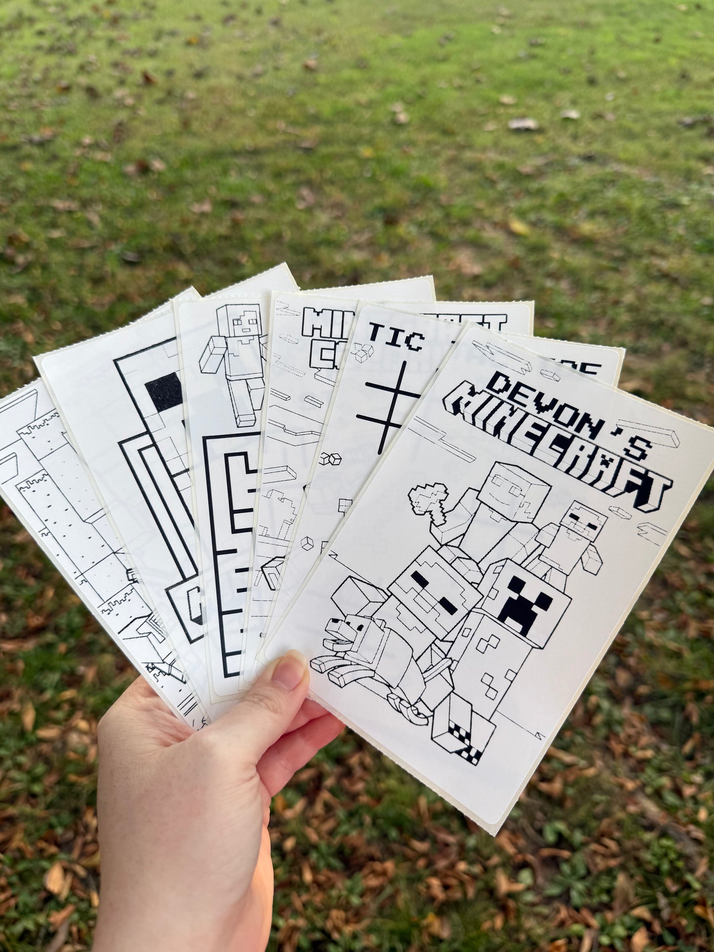 Minecraft Coloring Sticker Pack
