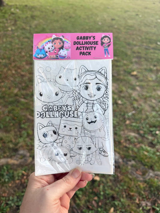 Gabby’s Dollhouse Coloring Sticker Pack | Party Favors