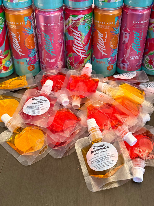 Charged Fizz Menu - Alani Dirty Soda Pouches