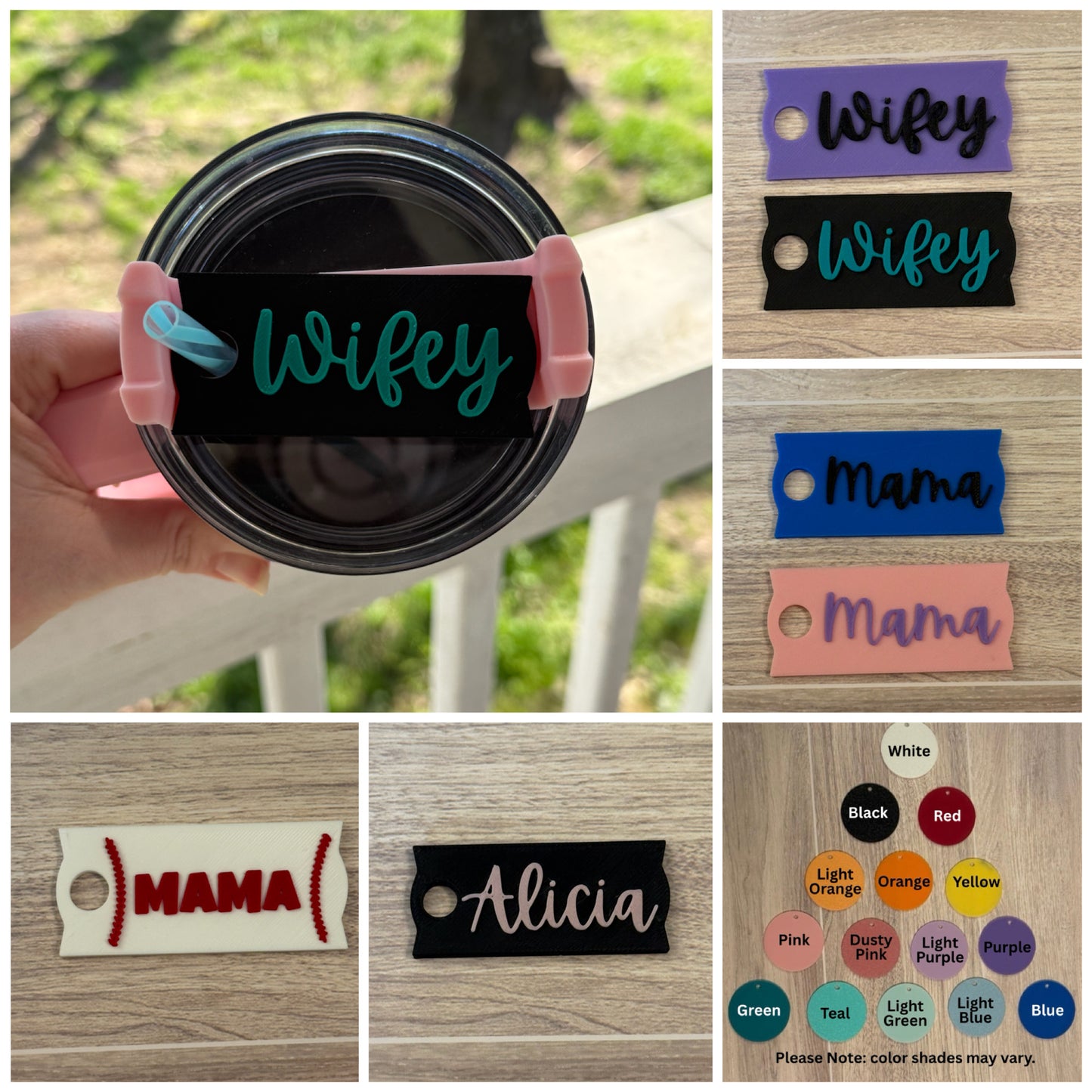 Tumbler Name Plate | Name Tag | Personalized