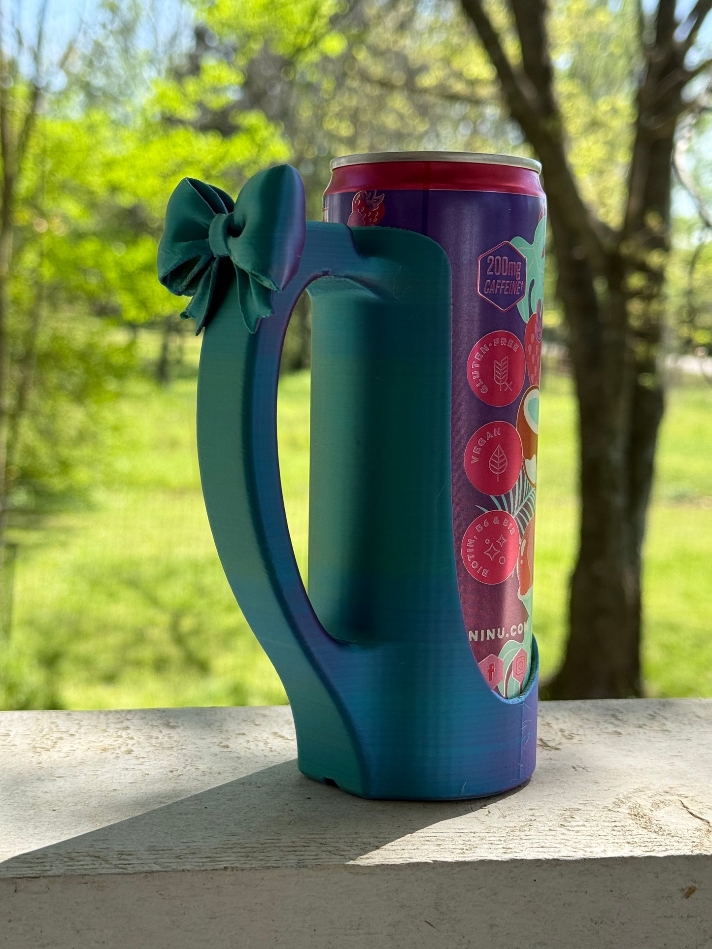 12oz Slim Can Holder | Bow Design | Multi Color | Solid Color | Alani NOT Included