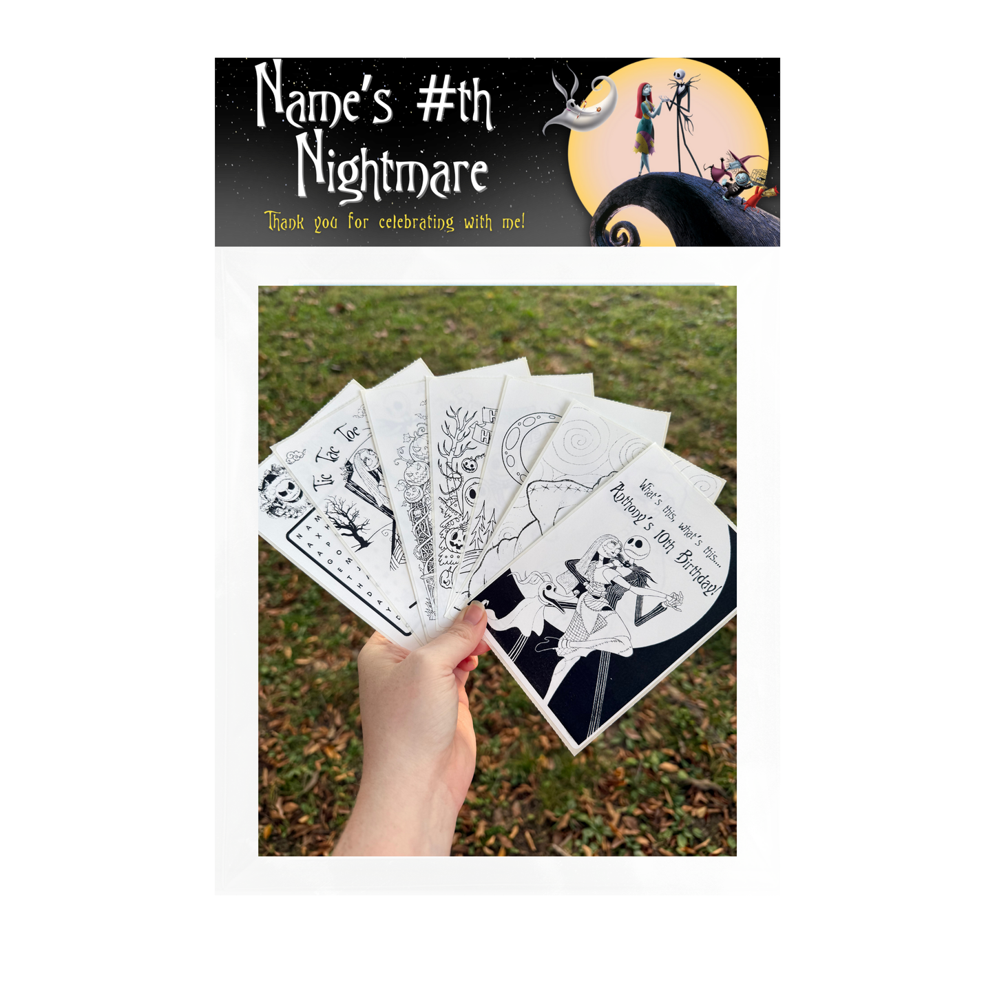 Nightmare Before Christmas Coloring Sticker Pack