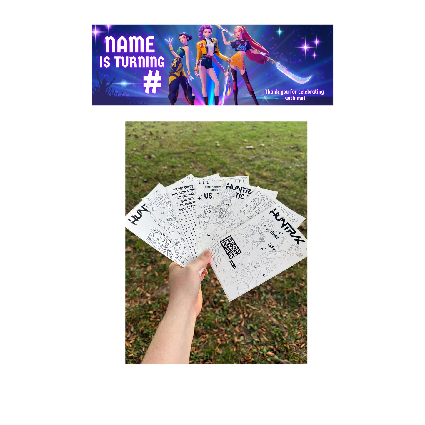 K-POP Demon Hunters Coloring Sticker Pack