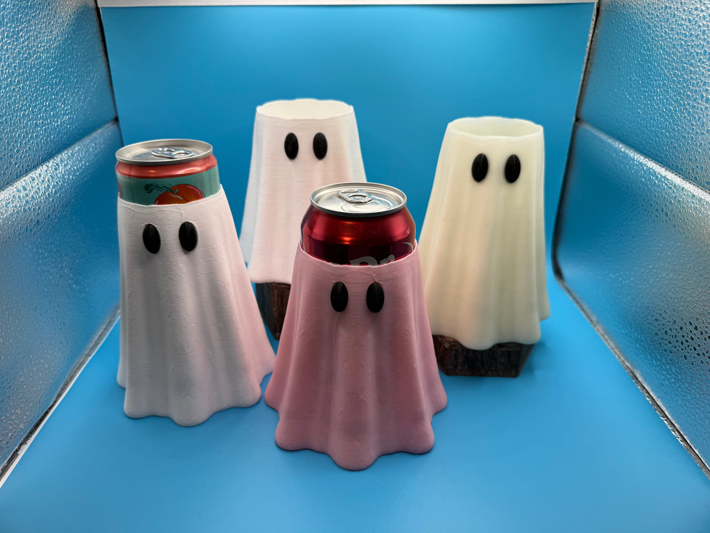 Ghost Can Coozies | 12 oz Regular and Slim Option