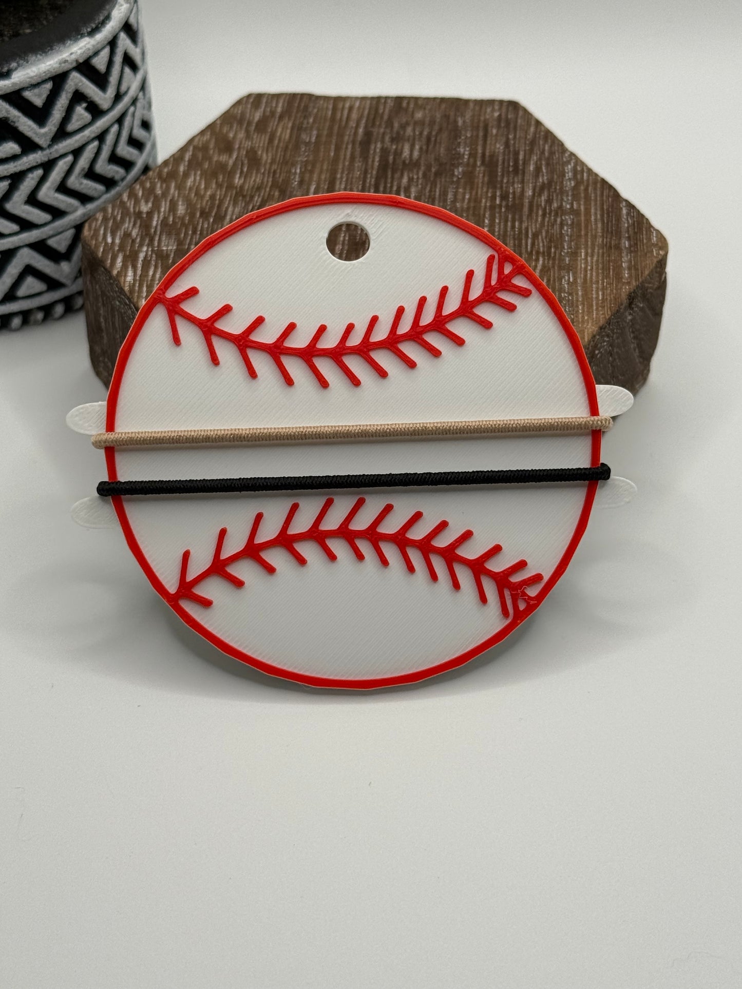 Sports Hair Tie Bag Tag | Baseball | Softball | Basketball | Soccer | Cheer | Golf | Personalized with Name (Copy)