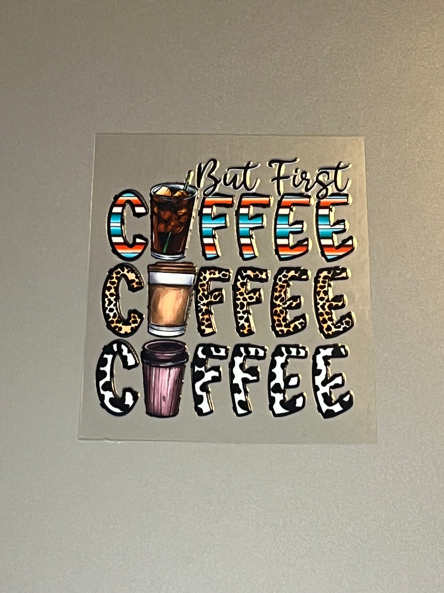 Coffee x3 UV DTF Image IM105