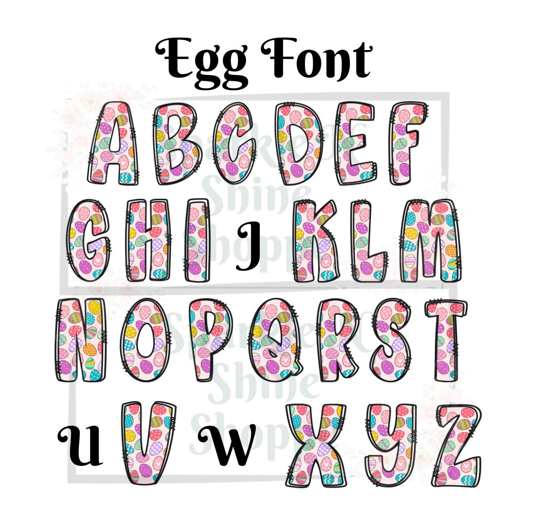 Easter Name Decal